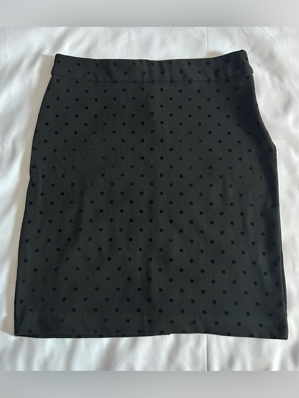 Vintage Y2K Wet Seal Black Polka Dot Pencil Skirt Size 8